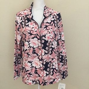 NWT Croft&Barrow floral print lightweight jacket